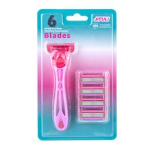 厂家直供 JIFULI6层刮毛刀片剃毛刀私密处脱毛刀女生美体刀片套装