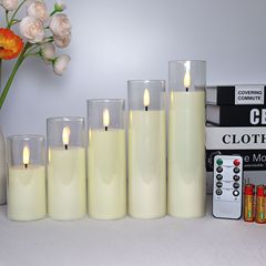 LEDアクリルカップリモコン弾頭電子ろうそく灯クロスボーダーアマゾン祭りパーティー雰囲気配置