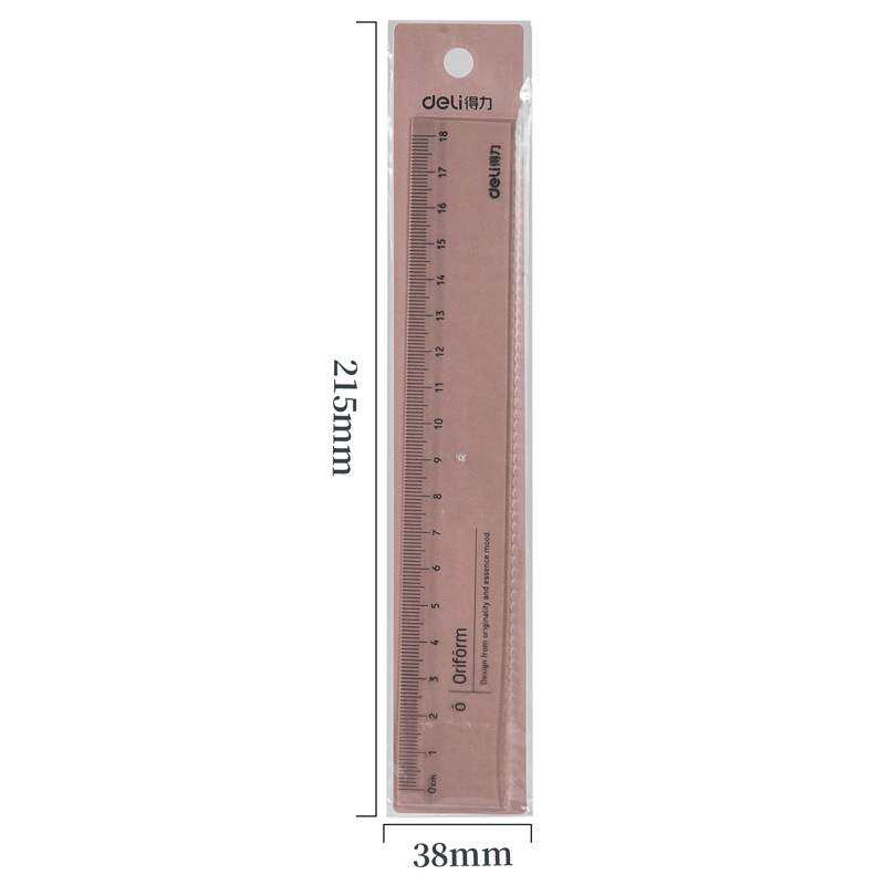 71952 regla de plástico transparente con línea ondulada 18cm estudiantes niños simple aprendizaje transparente al por mayor