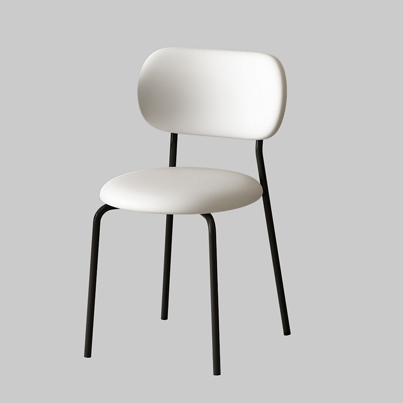 Silla de respaldo nórdica simple y moderna silla de comedor casera de lujo ligera medieval silla de viento de crema mesa de comedor silla de ocio