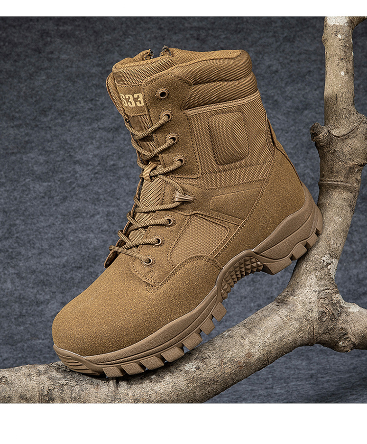 New outdoor special forces training boots large size for tactical boots men and women wear-resistant combat boots hiking desert hiking boots_voghion.com