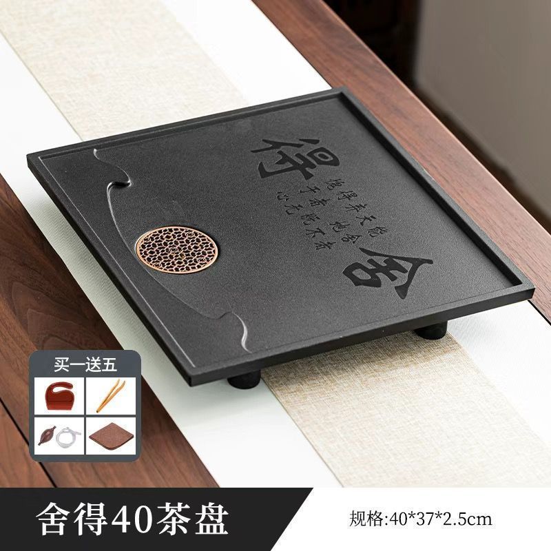 Nuevo tipo de mesa de té sintética de piedra de oro integral imitación de piedra doméstica oficina moderna simple drenaje directo