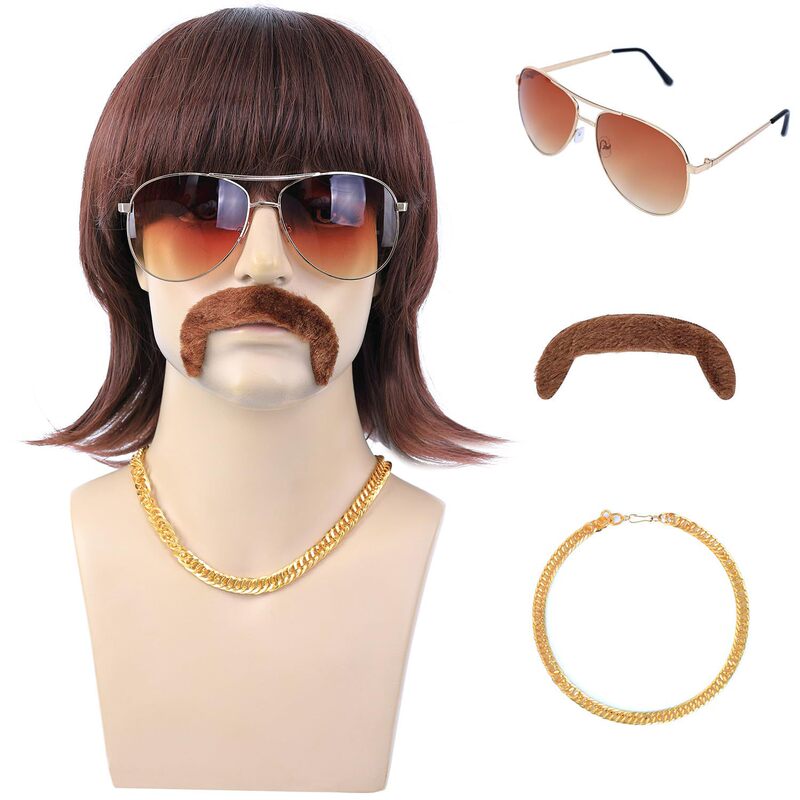 Halloween Carnival Wig Punk COS Men's Wig Heavy Metal Disco Ball Men's Rock Wig Halloween Carnival Wig Punk COS Men's Wig Heavy Metal Disco Ball Men's Rock Wig
