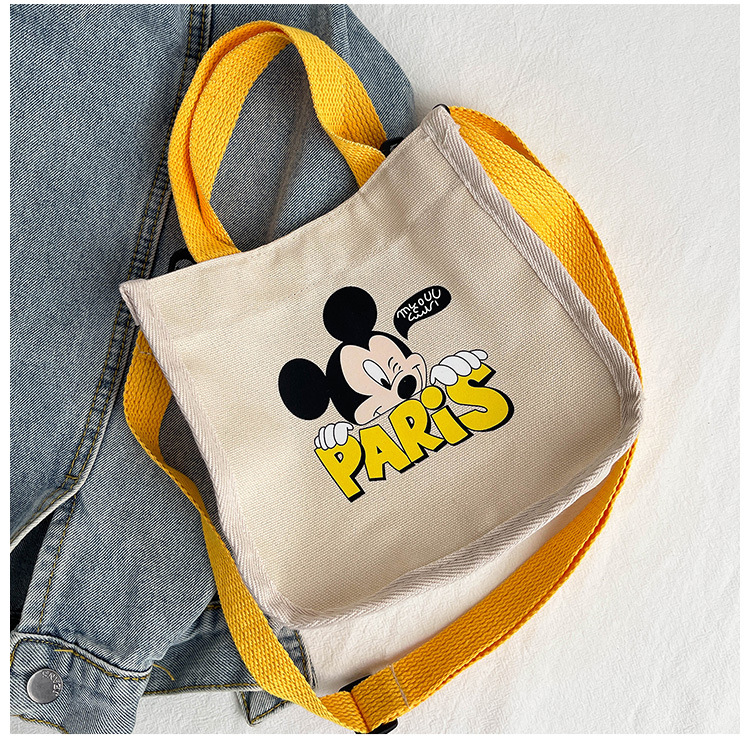 "Bag Girl 2021 New Trendy Korean style, fashionable and personalized printed single-shoulder bag for women, canvas hand-held crossbody small bag. undefined