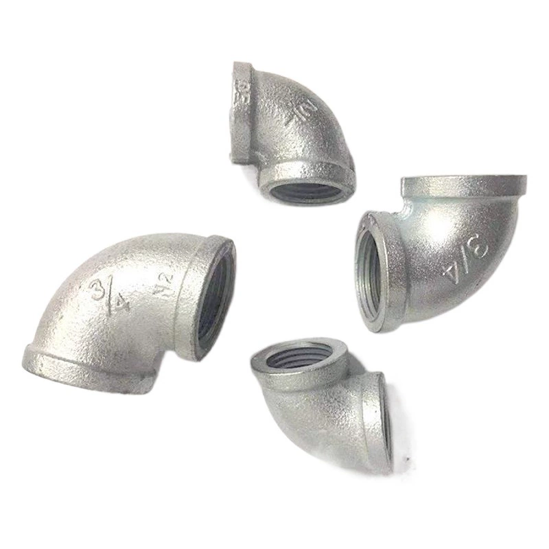 Производитель трубопроводной арматуры Maiman 1inch сантехническая арматура фитинги для вешалок для одежды холодное оцинкованное чугунное колено 90-градусное колено 4/6 дюймов
