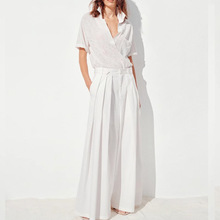 现货【商场同款】25夏新品深V领桑蚕丝亚麻混纺轻薄条纹针织衫女