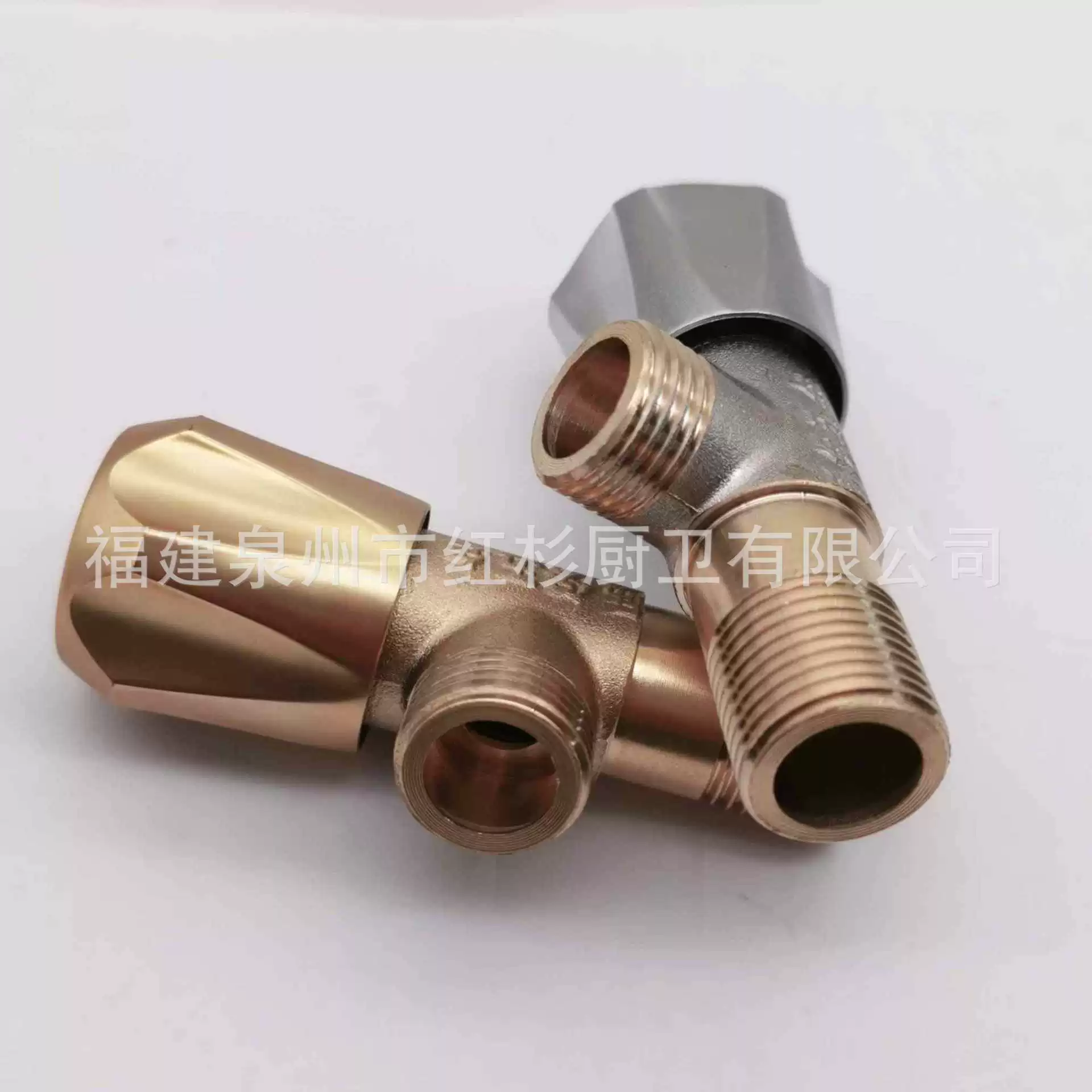 Factory direct selling pure copper triangle valve full copper thick corner valve water heater toilet water stop water triangular valve warranty for five years