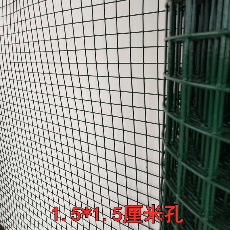 1.5厘米小孔网硬塑铁丝网围栏鱼塘防护养殖圈地网果园围栏网