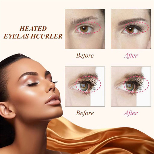 Portable Heated Eyelash Curler Electric Eyelash Curler Eyelash Curler Rechargeable Temperature Control Eyelash Heating Curler