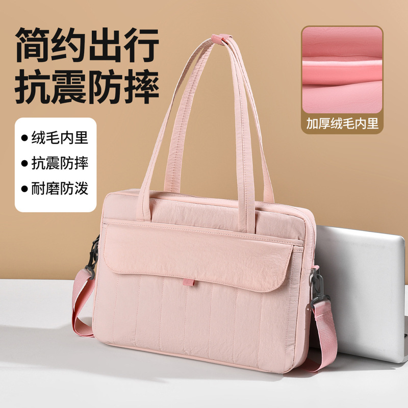Cross-Border New Model Laptop Bag with Printed Logo, Portable Business Briefcase, Large Capacity Shoulder Crossbody Bag Cross-Border New Model Laptop Bag with Printed Logo, Portable Business Briefcase, Large Capacity Shoulder Crossbody Bag