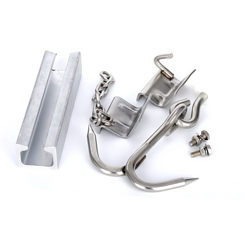 冷藏车猪肉钩不锈钢车厢肉钩双挂肉勾子改装冷藏车冷链挂猪双钩子