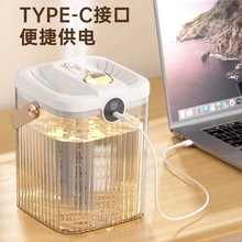 雙噴頭母嬰加濕器usb辦公室卧室便攜大容量靜音大噴霧帶氛圍燈