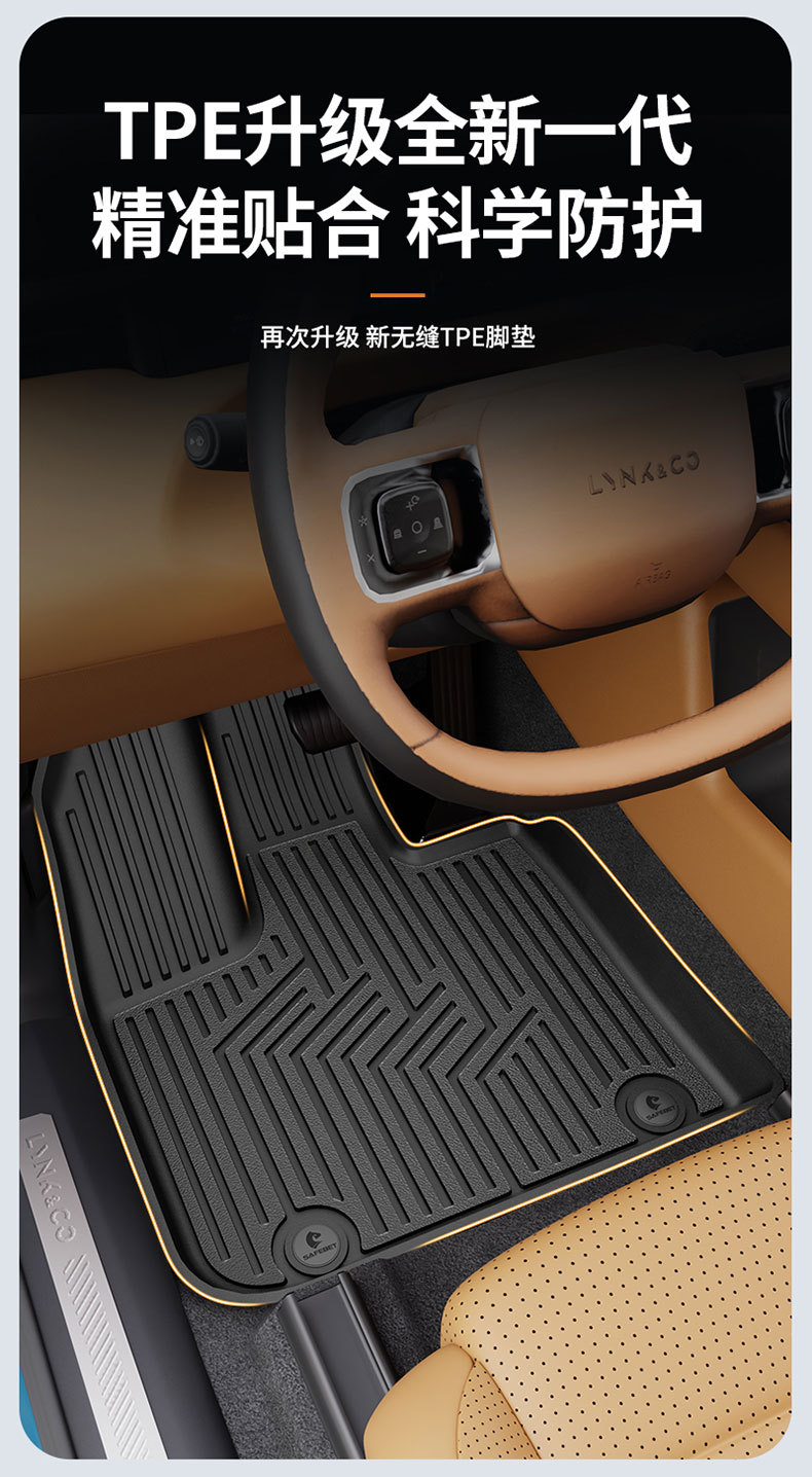 Suitable for Lynk & Co 03 06 08 10 Z20 900 Special All-Weather Tpe Car Floor Mats and Car Accessories