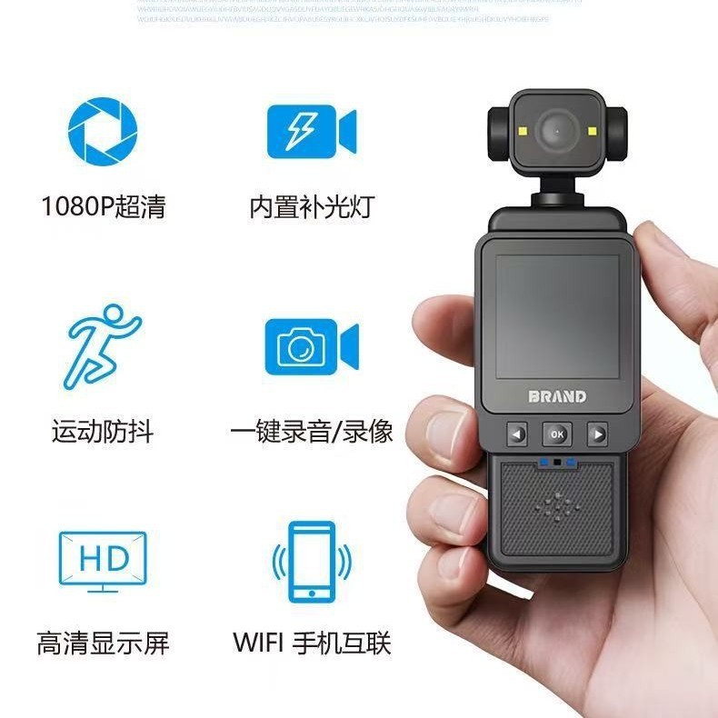 DV10 HD WIFI ポケットカメラ アクションカメラ HD ポータブルハンドヘルドカメラ ボディカメラ|undefined