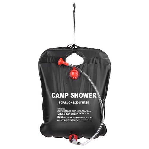 Cross-border 20L shower bag, sports water bag, solar shower bag, outdoor supplies, picnic camping water storage supplies