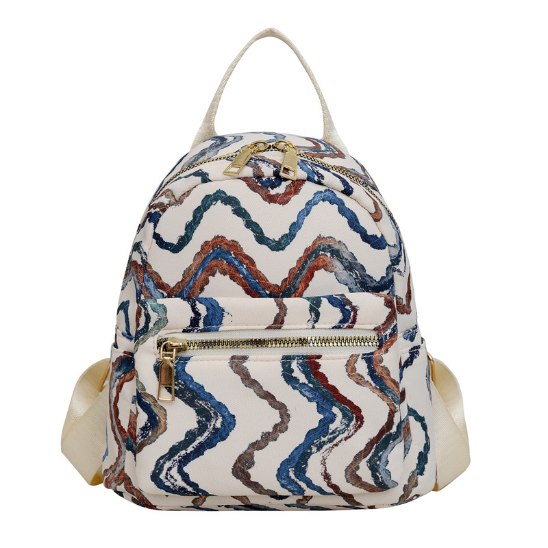 2024 verano nuevo estilo moda textura simple mochila casual mini mochila personalidad ins estilo occidental mochila