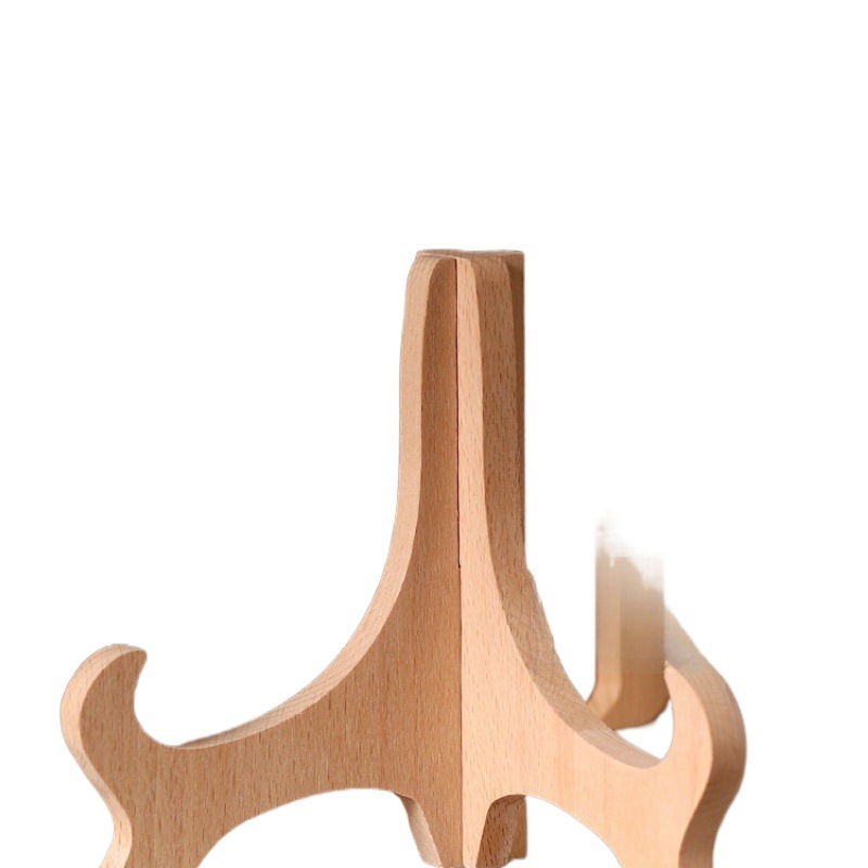 soporte de plato de aprecio estante de plato de porcelana azul estante de plato estante de plato decoración de madera sólida base marco de foto estante de exhibición de pasteles de té