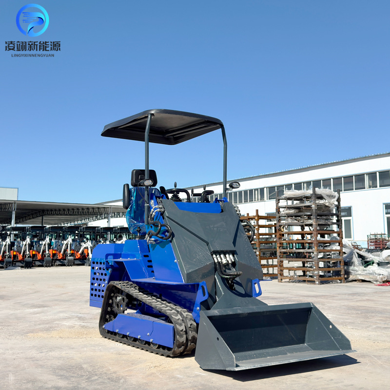 滑移式装载机建筑工地小铲车多功能工厂车间履带式铲运车