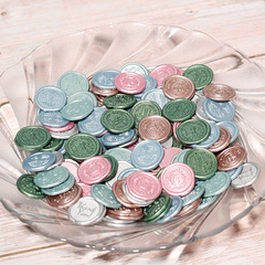 Wedding gift with glue fire paint wax label fire paint label quick seal sticker embossed wax label envelope seal