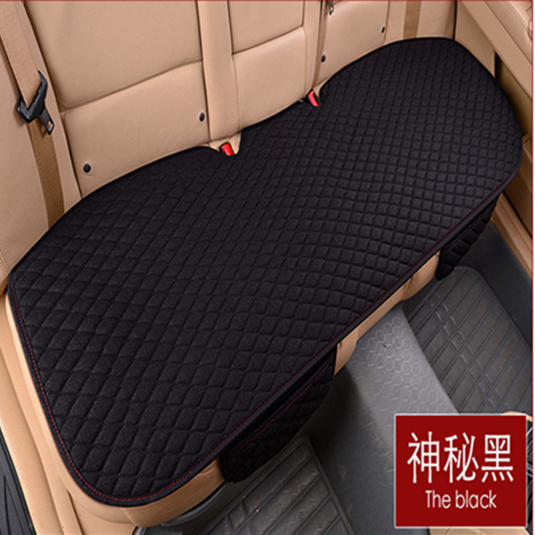 越境車用シートクッション 越境汎用麻製ノンスリップ一体型+後部座席背もたれなし3点セット ドロップシッピング対応|undefined
