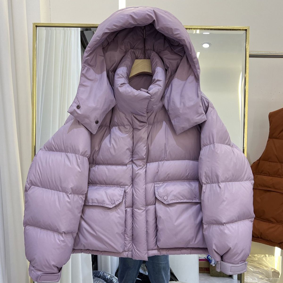Winter New Style Short down Jacket for Petite Women 2025 Thickened Hooded Puffer Jacket Short Warm Anti-Freeze Coat Trendy