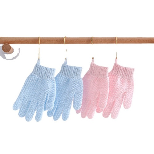 Factory direct supply of creative five-finger jacquard bath rub, back rub, bath scrub gloves, double-sided bath towel