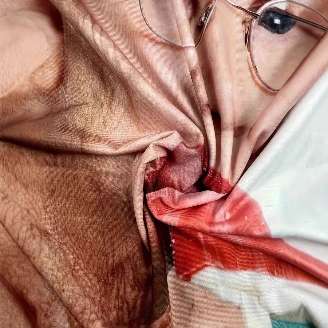 2024 venta caliente divertido paleta divertida leche vieja impresión 3D hombres suelta transpirable manga corta salvaje camiseta de cuello redondo