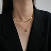 Brand necklace, fashionable chain for key bag  hip-hop style, simple and elegant design, internet celebrity