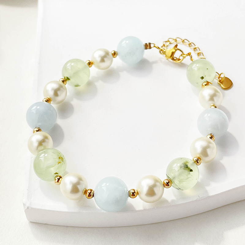 Fashion Round Pearl Beaded Bracelets 1 Piece