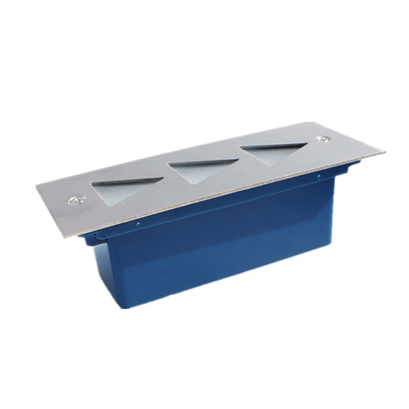 Outdoor courtyard arrow step light aisle 3W long corner light ramp step light stainless steel led floor light