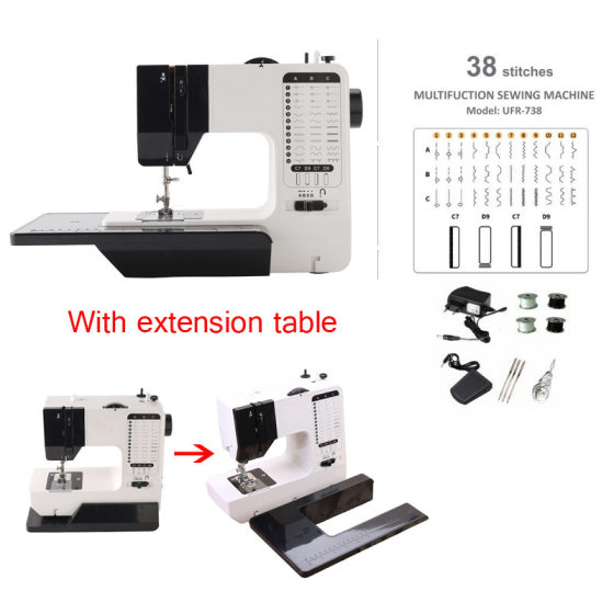 Cross-border Explosions 738 Sewing Machine Household Electric Mini Multifunctional Eating Thick Small Desktop with Lock Edge