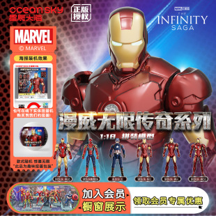 Marvel Infinite Legend Iron Man Assembled Doll Boy Blind Box Avengers Educational Toy Gashapon Ornament