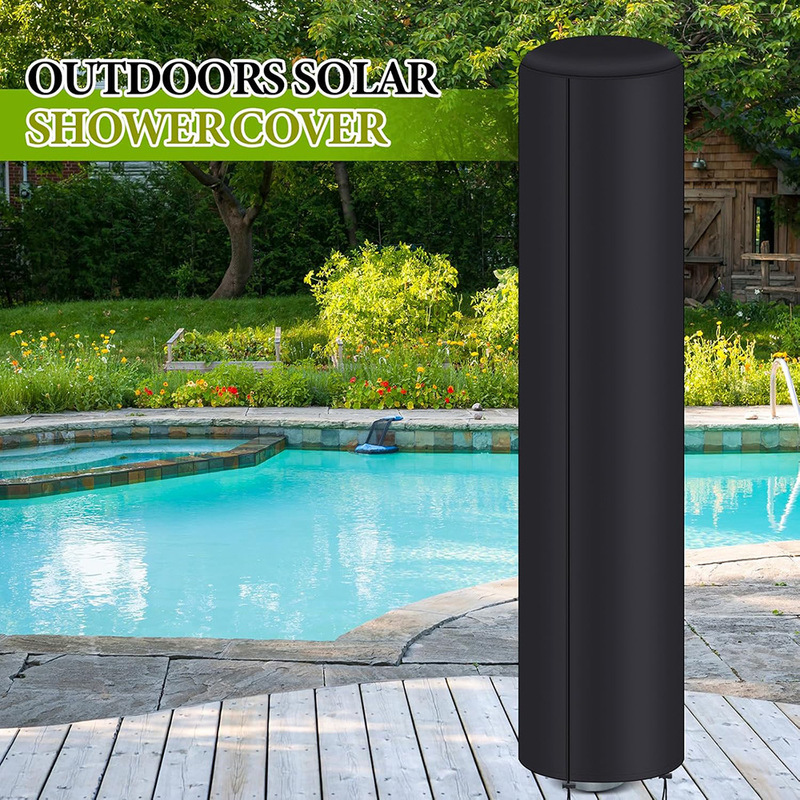 Cross-border Amazon outdoor solar shower rain cover Oxford cloth dust cover windproof sunshade protective cover Cross-border Amazon outdoor solar shower rain cover Oxford cloth dust cover windproof sunshade protective cover