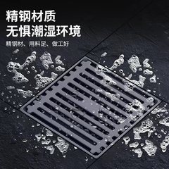 槍灰色地漏不鏽鋼衛生間浴室下水道長條淋浴洗衣機全銅防臭芯神器