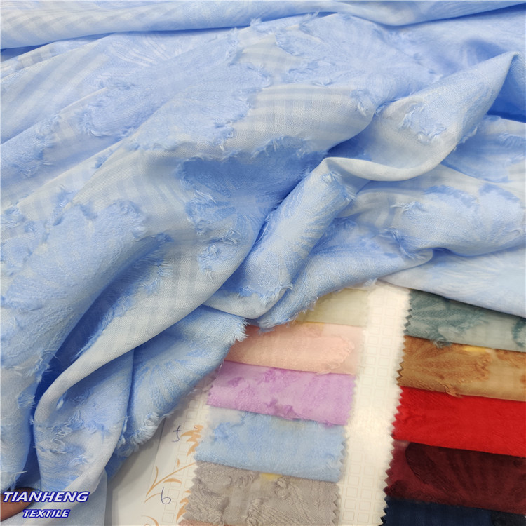 C111#春秋夏多色南瓜花提花衬衫吊带衫连衣裙汉服舞台服饰面料