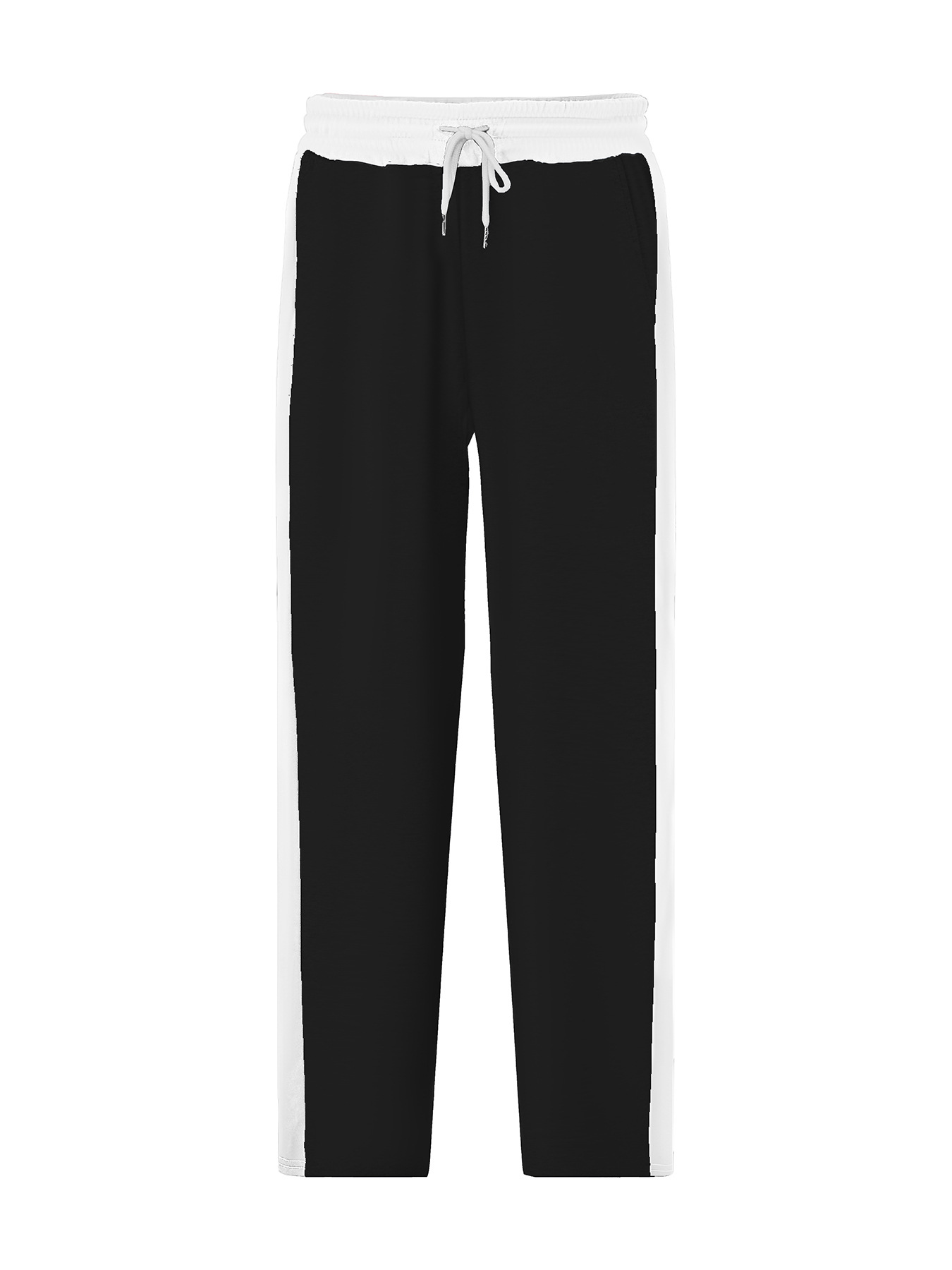 Modische Herren Freizeithose Mit Webband Und Farbblock Design_voghion.com