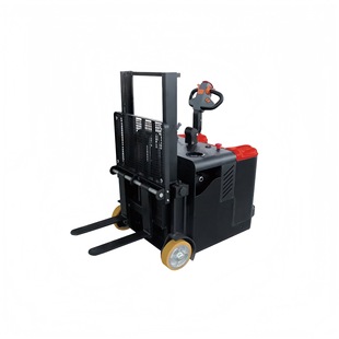 1 Ton Small Fully Electric Forklift Hydraulic Counterweight Stacker Without Support Legs Balanced Weight Lift Pallet Stacker