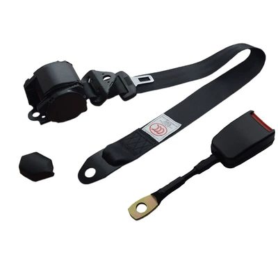 Car seat belt — Belt X - plastic-coated-k3-retractor-20cm-steel-wire-base