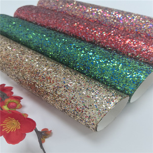 Large grain sequins glitter paper mixed powder effect multicolor colorful glitter paper mixed color mixed powder glitter paper