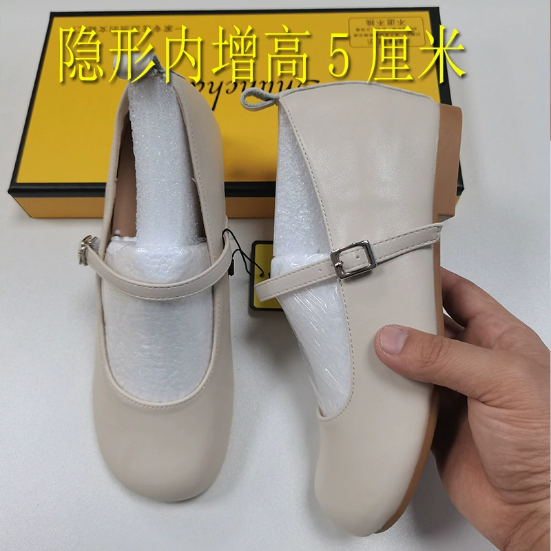 Маленькая увеличена французская Мэри Джейн новая китайская одиночная обувь женская 2024 новая весна лето 3233 женская обувь малого размера