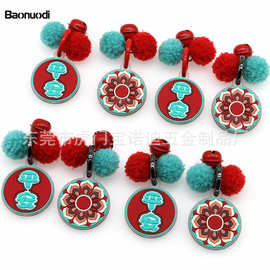 现货批发葫芦欢喜平安如意挂牌挂绳软胶佛小伴网红钥匙扣毛球挂件