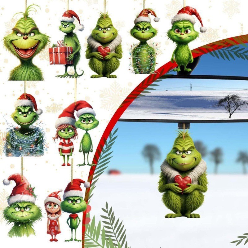 クリスマスグリーン奇ペンダントクリスマスツリー装飾祝日装飾用品ペンダントアクリル家庭クリスマスペンダント|undefined