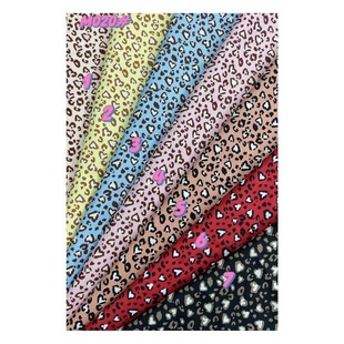 New printed fabric leopard fabric bags fabric clothing fabric head accessories wholesale digital printing