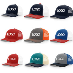 微彎帽沿卡車帽男戶外遮陽理查森112卡車司機帽網眼棒球帽