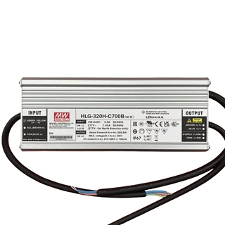 明纬电源 HLG-320H-C700B  320W恒流型LED深井灯驱动器