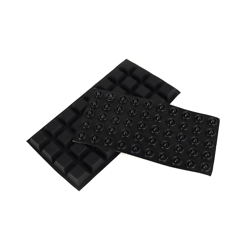 Granos anticolisión para el hogar Alfombrilla de silicona cilíndrica negra Manija de la puerta Pegatina de silicona silenciosa Alfombrilla de silicona antideslizante para muebles