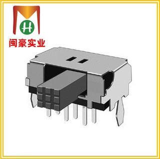 SK-22D02侧拨开关 长柄拨档开关 档位开关 波段开关 耐高温