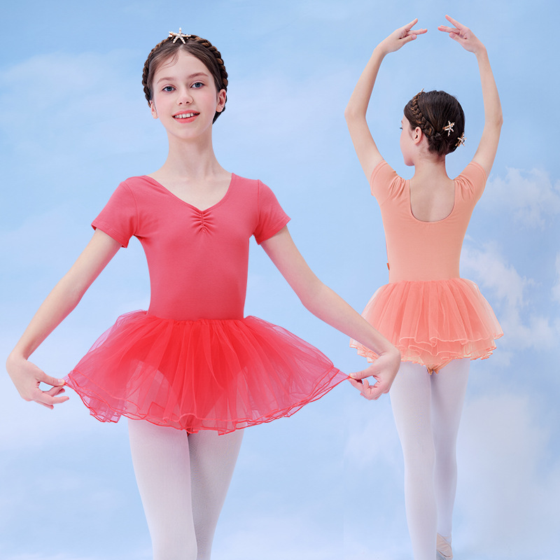 Ropa de práctica de baile niños niñas mono verano chino danza niños princesa vestido traje vestido de rendimiento