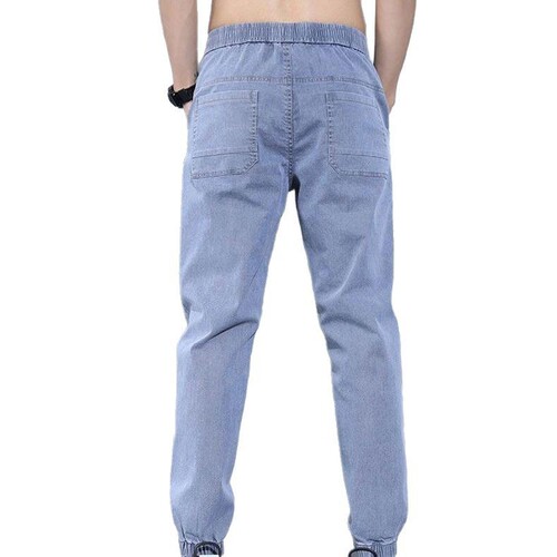 Men's Loose Straight Leg Ankle Length Nine-Piece Jeans for Summer 2025 - Trendy New Fashion Casual Trouser