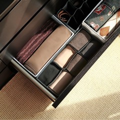 新しい小型6コンパートメント下着と靴下収納ボックス、洗える、Amazon専用の綿下着収納ボックス